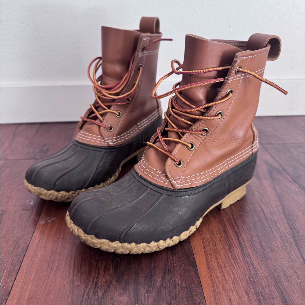 L.L. Bean Women's Brown and Black Winter Boots - Duck Boots